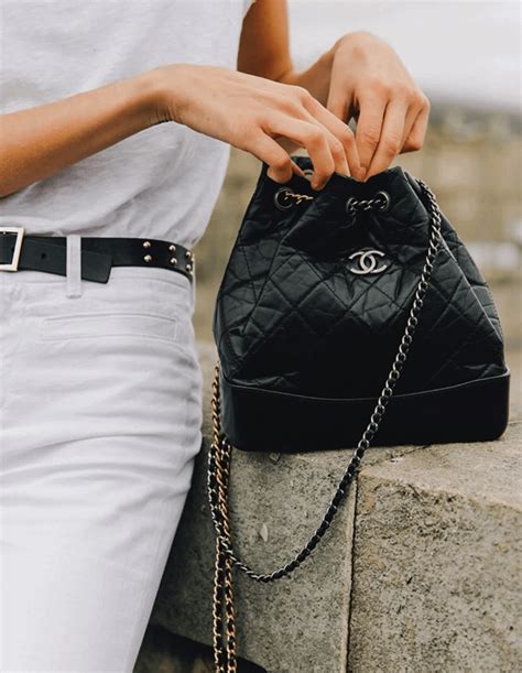 chanel gabrielle backpack navy|authentic Chanel backpack.